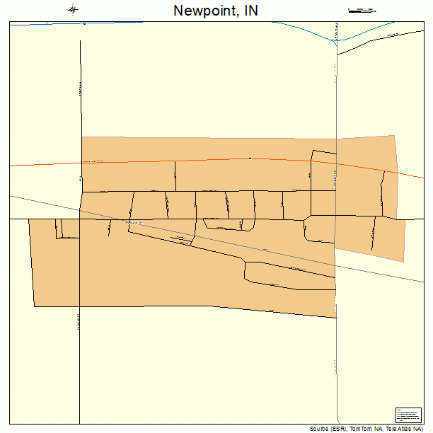 Newpoint, IN street map