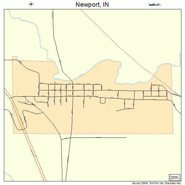 Newport, IN street map