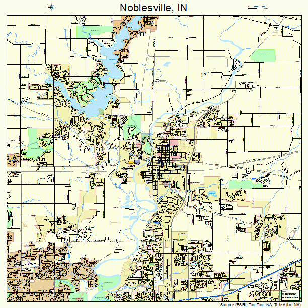 Noblesville, IN street map