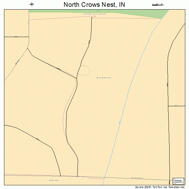 North Crows Nest, IN street map