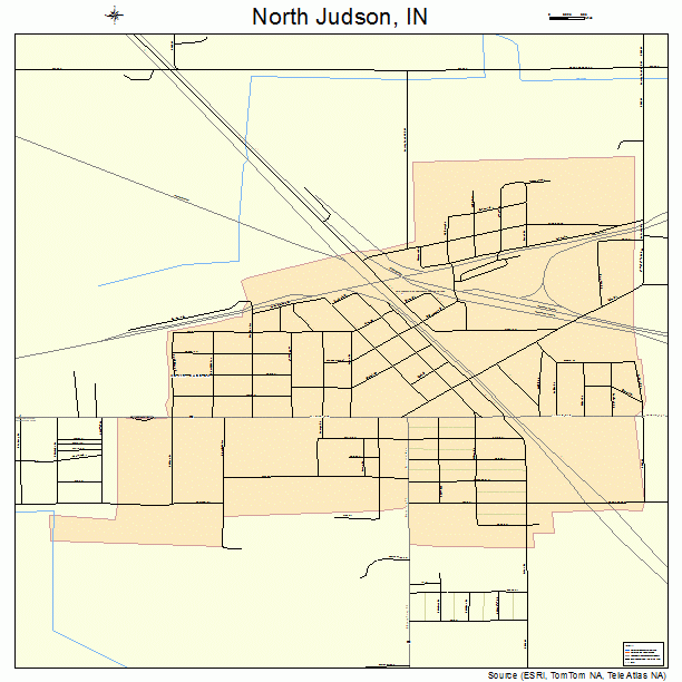 North Judson, IN street map
