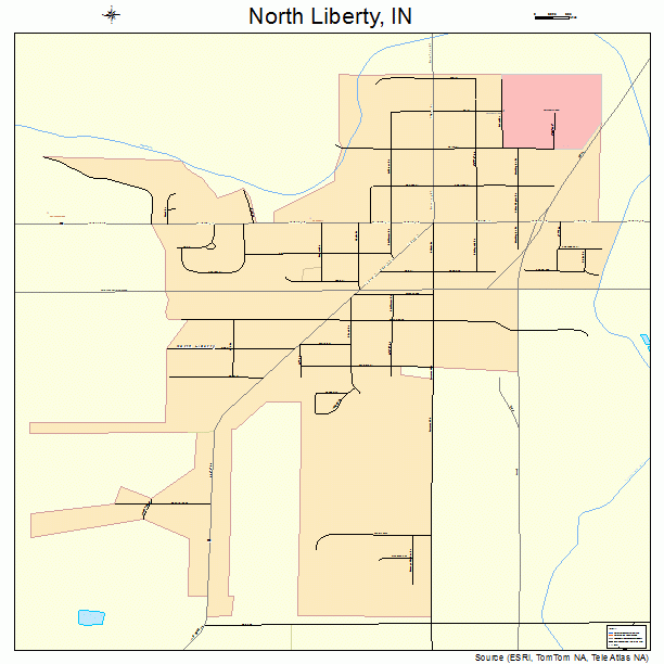 North Liberty, IN street map