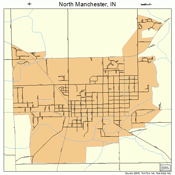 North Manchester, IN street map