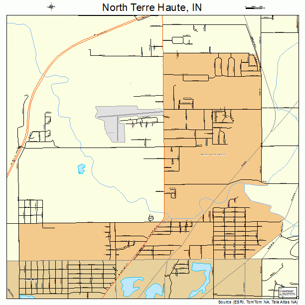 North Terre Haute, IN street map