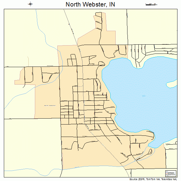 North Webster, IN street map