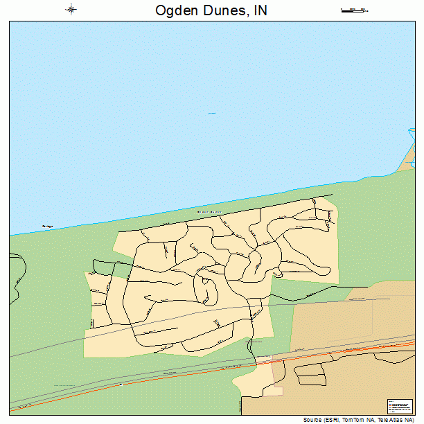 Ogden Dunes, IN street map