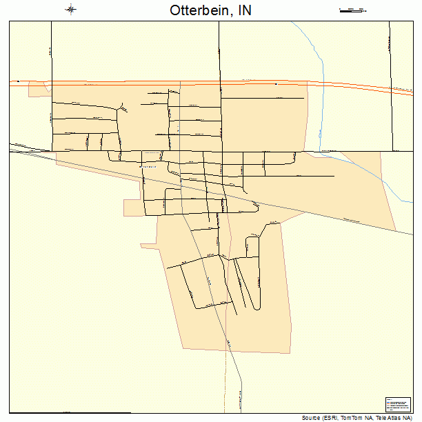 Otterbein, IN street map