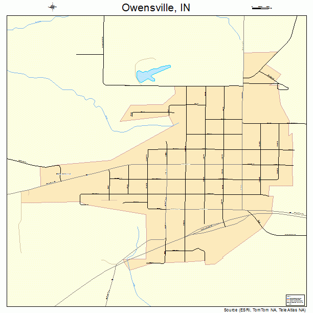 Owensville, IN street map