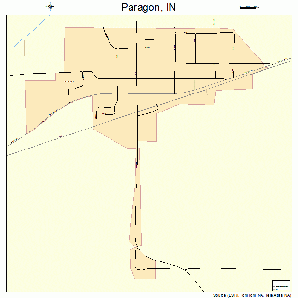 Paragon, IN street map
