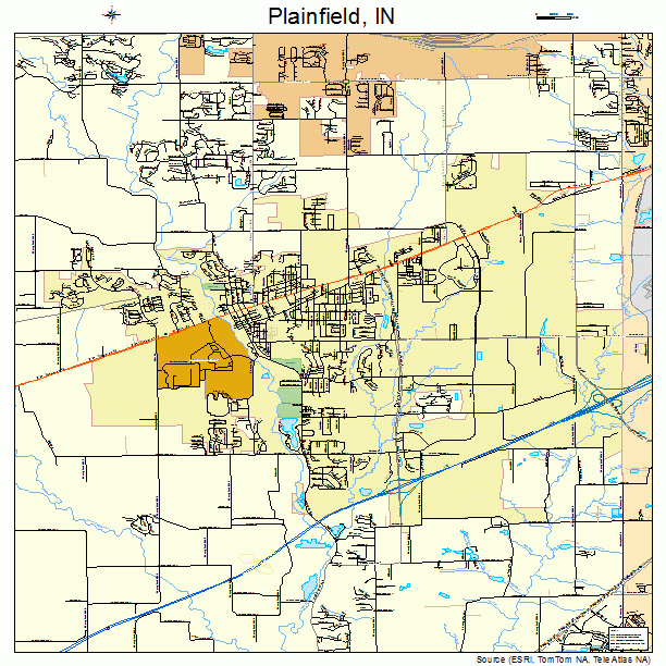 Plainfield, IN street map