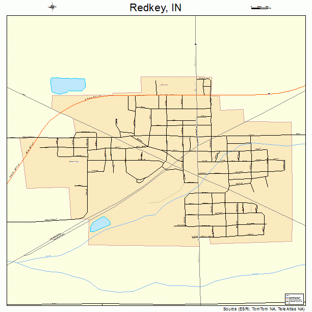 Redkey, IN street map