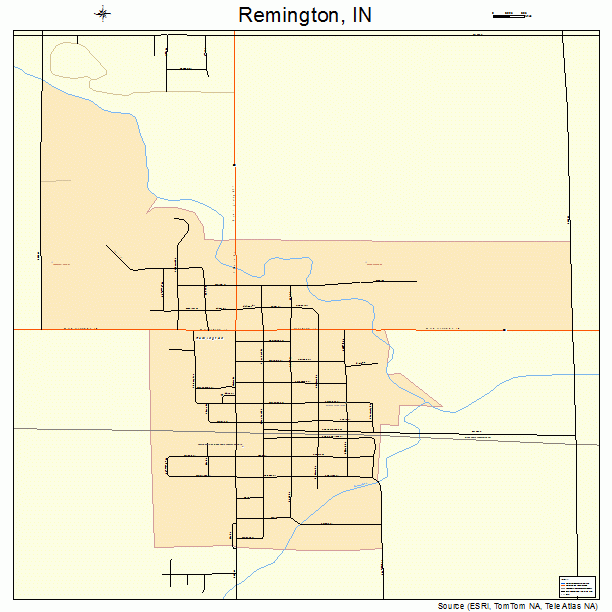 Remington, IN street map