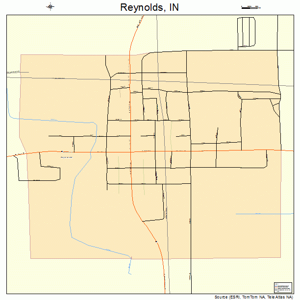 Reynolds, IN street map