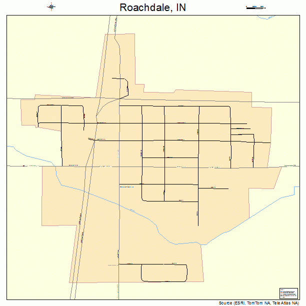 Roachdale, IN street map