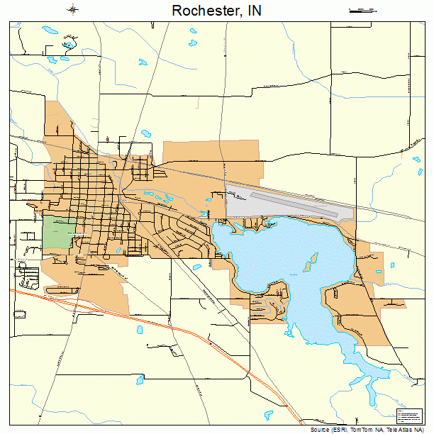 Rochester, IN street map