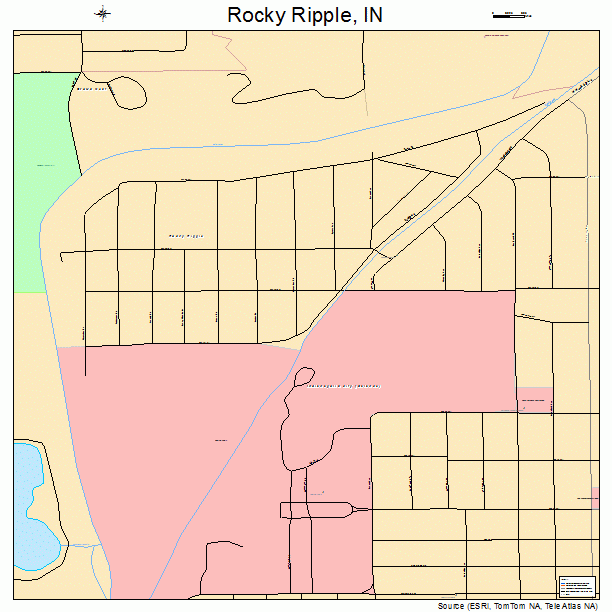 Rocky Ripple, IN street map