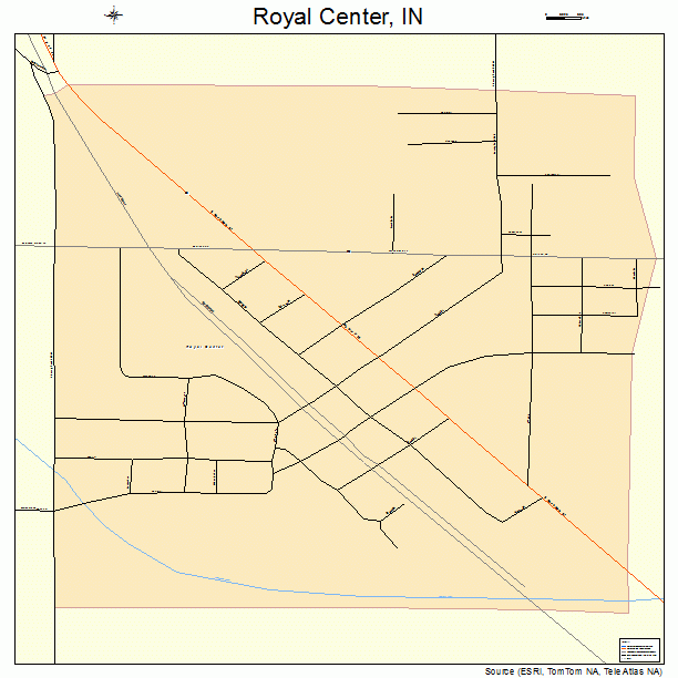 Royal Center, IN street map