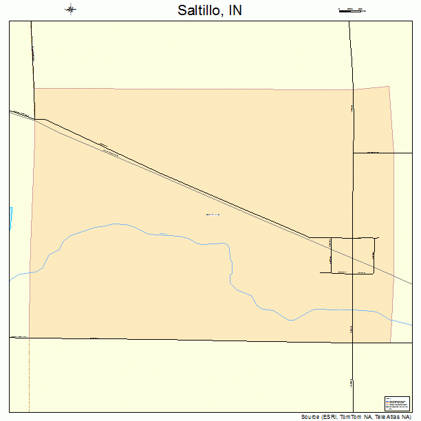 Saltillo, IN street map