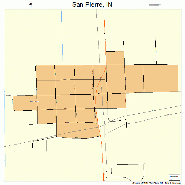 San Pierre, IN street map
