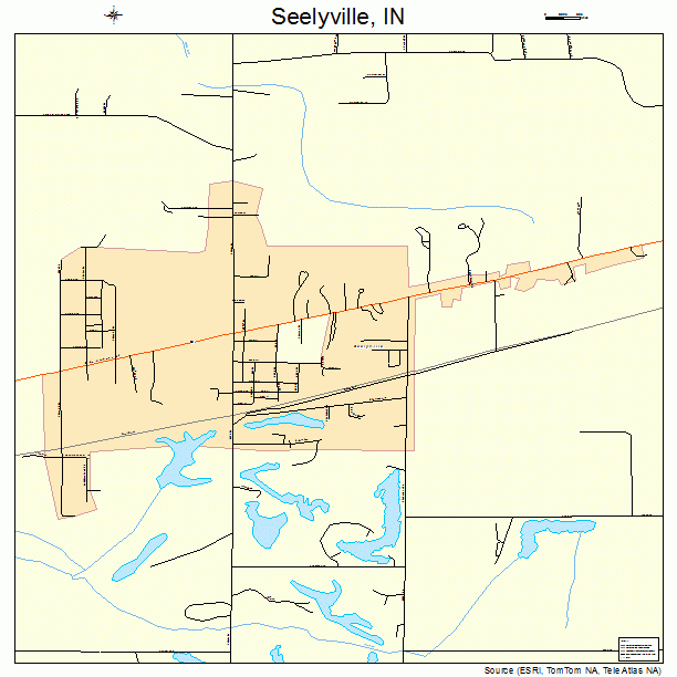 Seelyville, IN street map