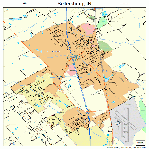 Sellersburg, IN street map