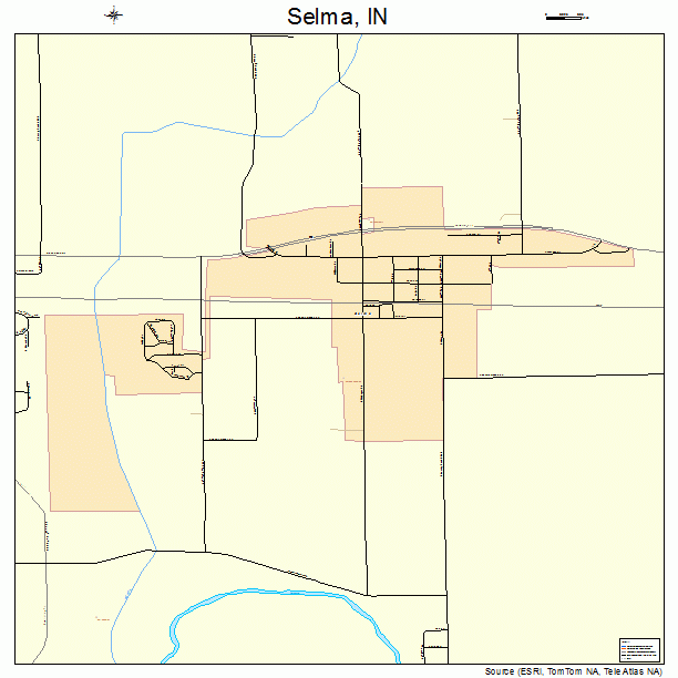 Selma, IN street map