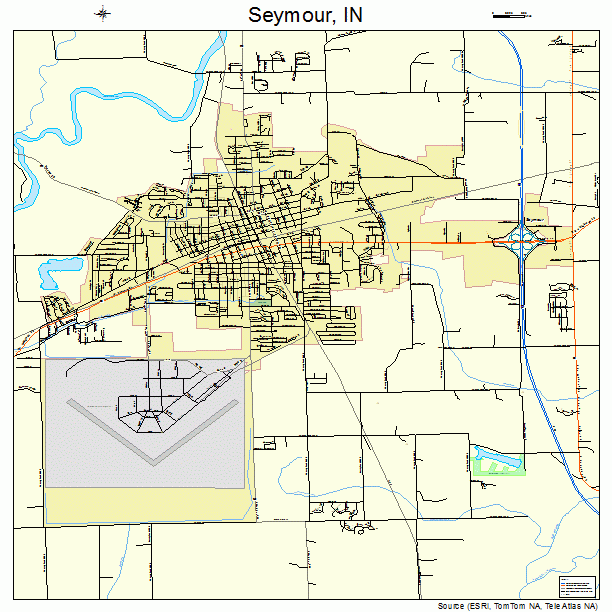 Seymour, IN street map