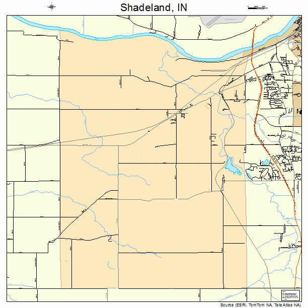 Shadeland, IN street map