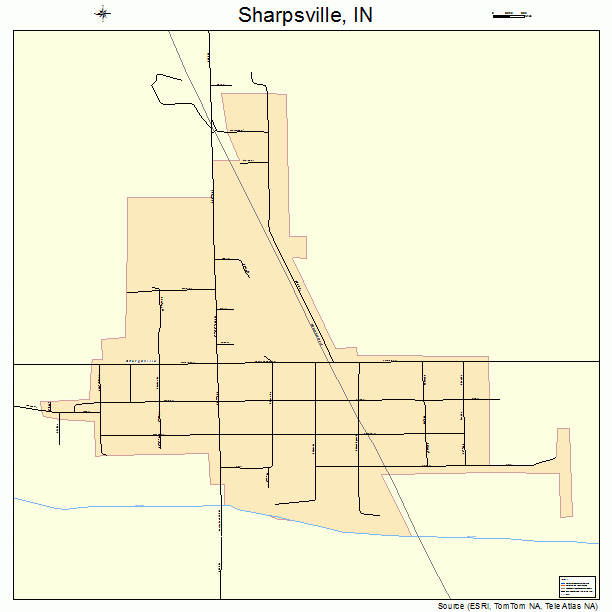 Sharpsville, IN street map