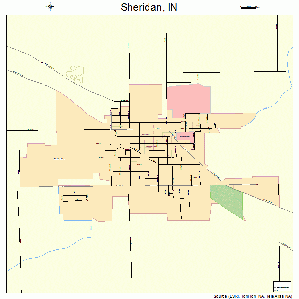 Sheridan, IN street map
