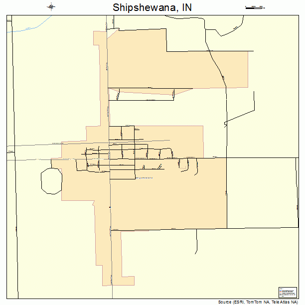 Shipshewana, IN street map