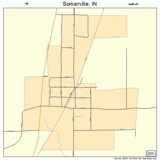 Somerville, IN street map