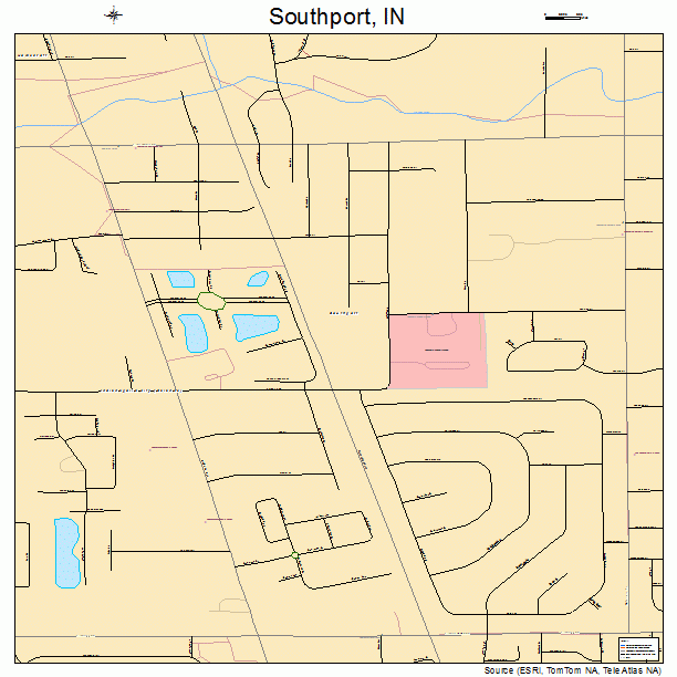 Southport, IN street map