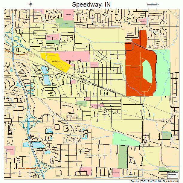 Speedway, IN street map