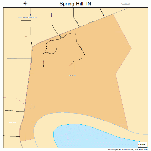 Spring Hill, IN street map