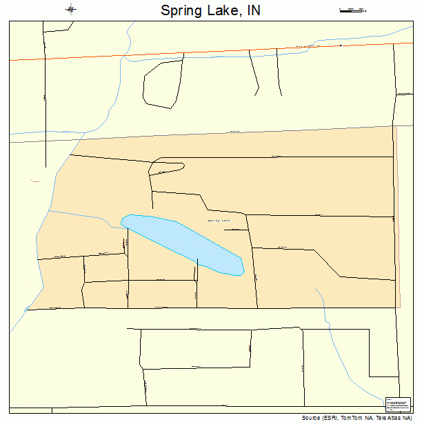 Spring Lake, IN street map