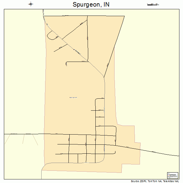 Spurgeon, IN street map