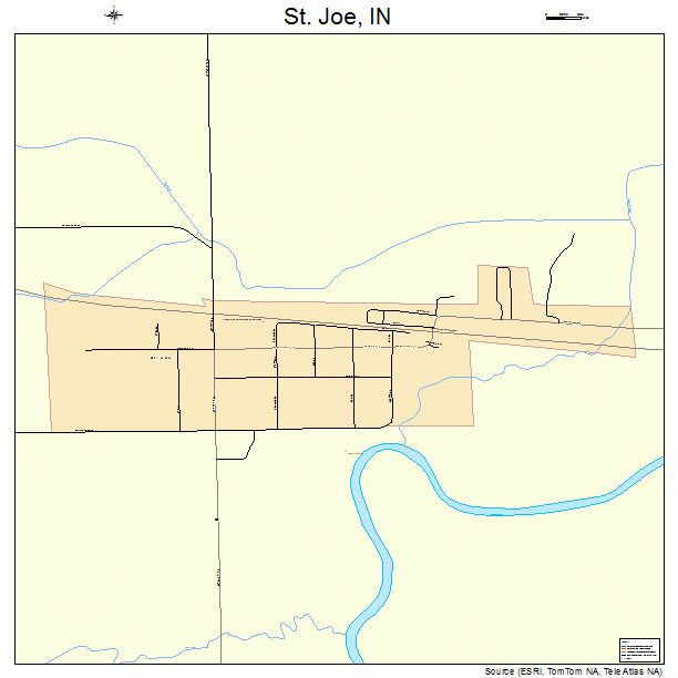 St. Joe, IN street map