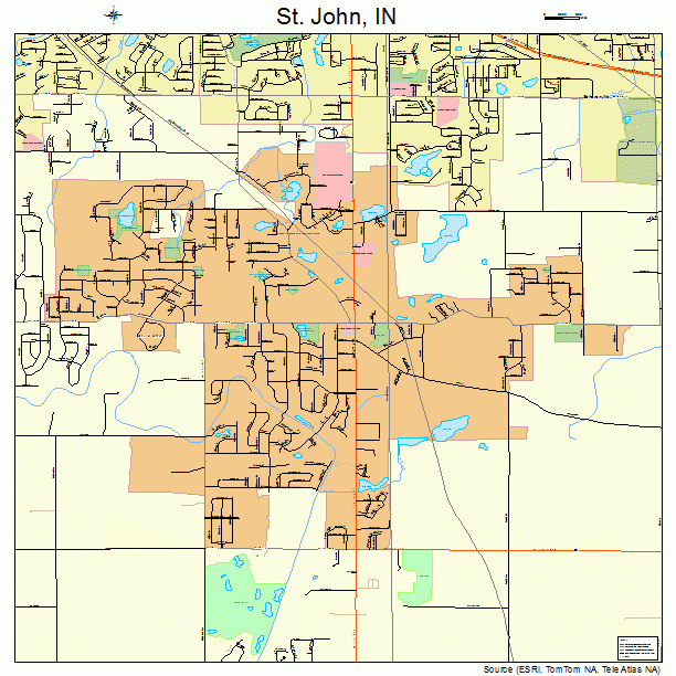 St. John, IN street map