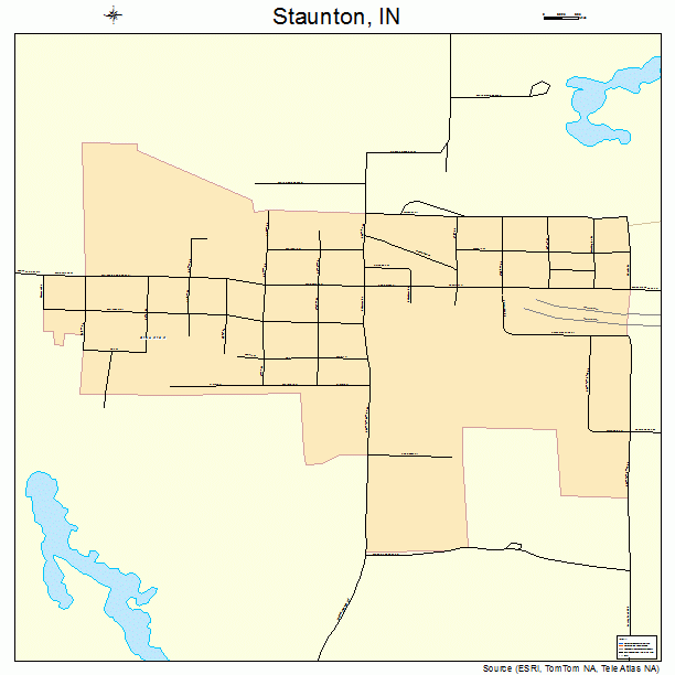 Staunton, IN street map