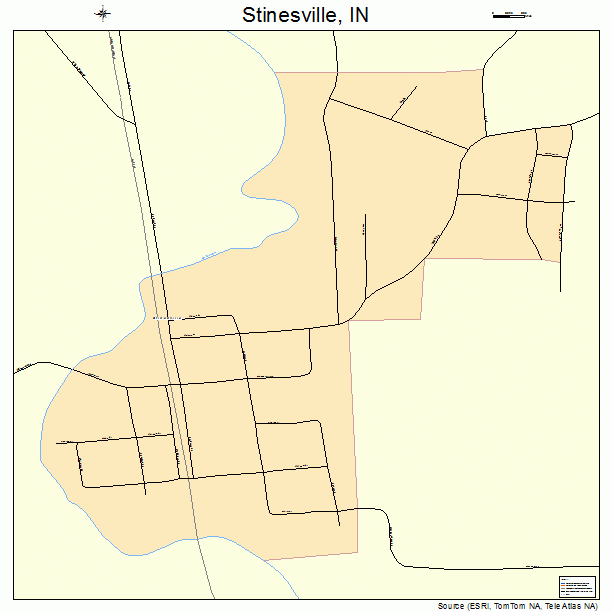 Stinesville, IN street map