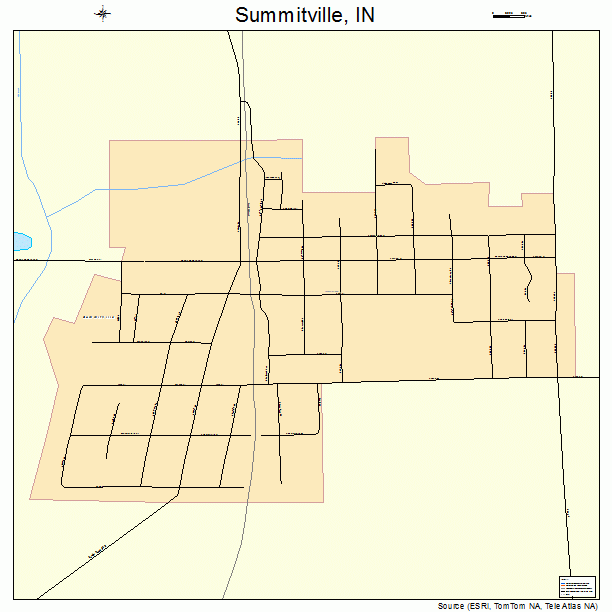 Summitville, IN street map