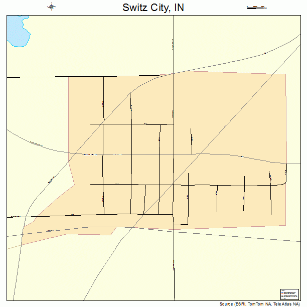 Switz City, IN street map