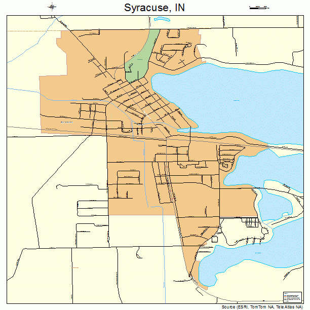 Syracuse, IN street map