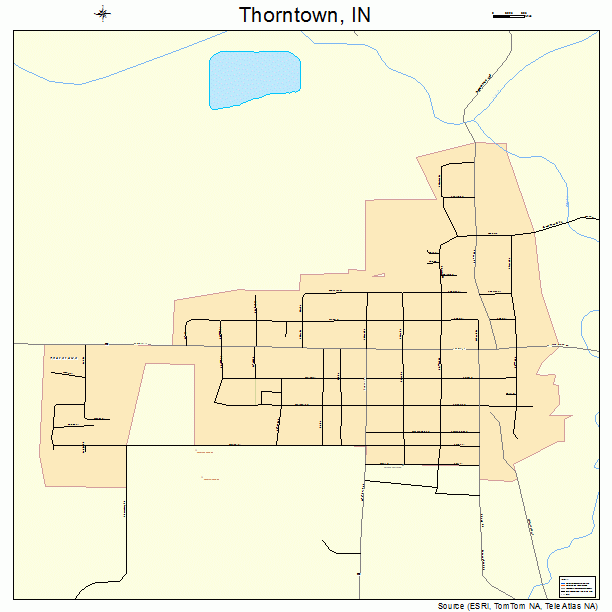 Thorntown, IN street map