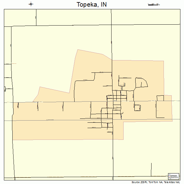 Topeka, IN street map