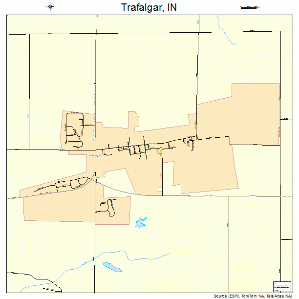 Trafalgar, IN street map