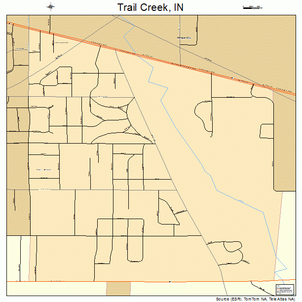 Trail Creek, IN street map