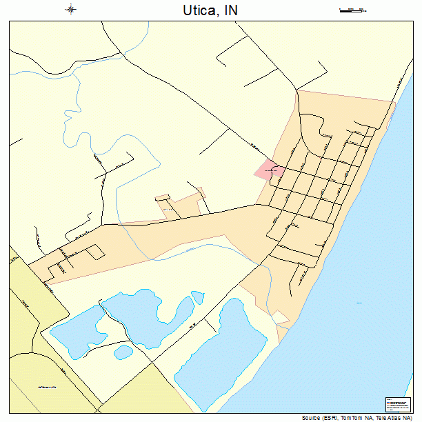 Utica, IN street map