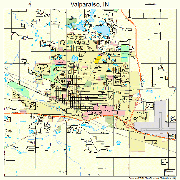 Valparaiso, IN street map